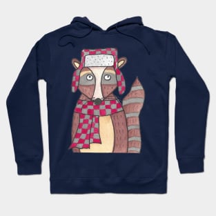 Winter Raccoon Hoodie